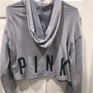 Pink cropped hoodie